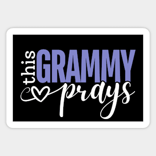 This Grammy Prays - Prayer Faith Magnet